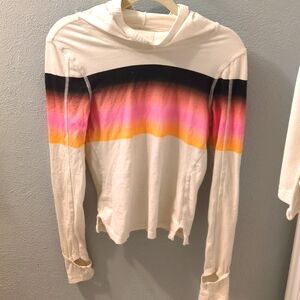 Free People Movement Huddle Printed Hoodie size small